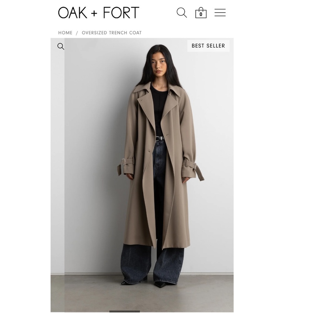 Oak and Fort Brand new Oversized Trench Coat